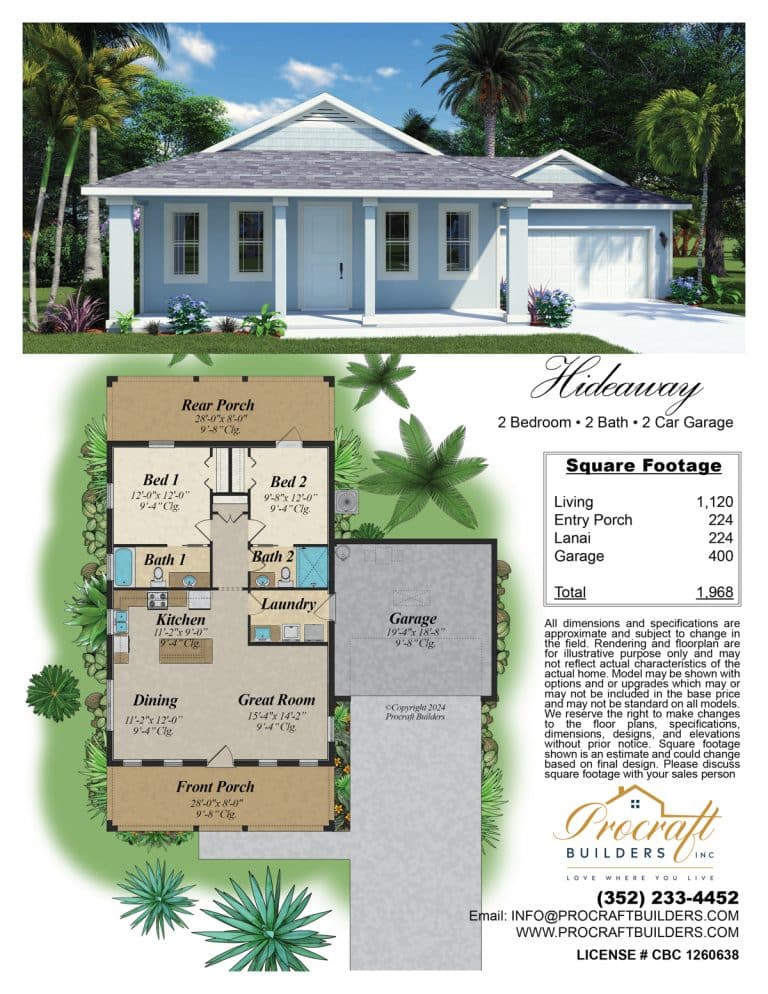 brochure hideaway 2 car garage 2024 WEB